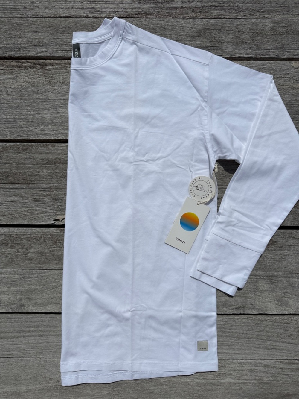 Vuori White Long Sleeve Tee